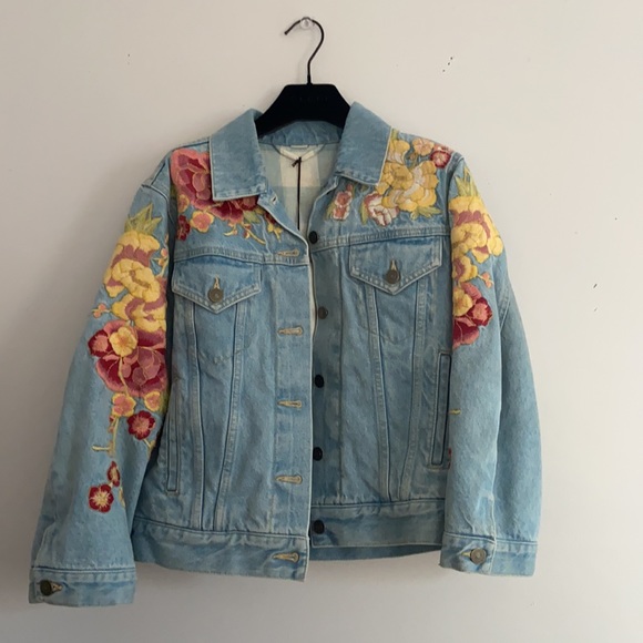 Gucci Embroidered flower denim jacket - Picture 4 of 7
